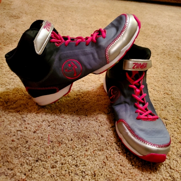 Zumba "Flex Classic High" tops with silver straps - Picture 1 of 7